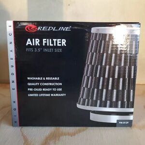 Redline Universal Reusable Car Air Intake Cone Filter Carbon Look PM-8129